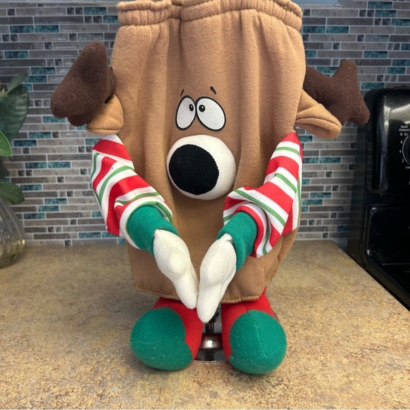 Vintage 1980s Holiday Doofles Christmas Reindeer bag - Picture 2 of 3